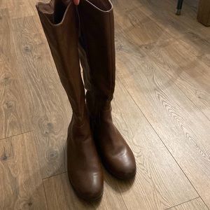 Knee high 9W brown Target boots. Worn one time